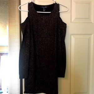 Black sparkle bodycon dress